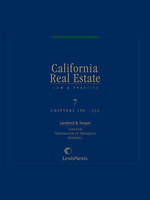 cover image of California Real Estate Law and Practice
